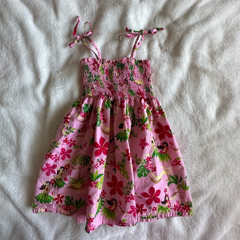 RJC Girls Hula Girl Fun Elastic Tube Top Sundress Sz 6